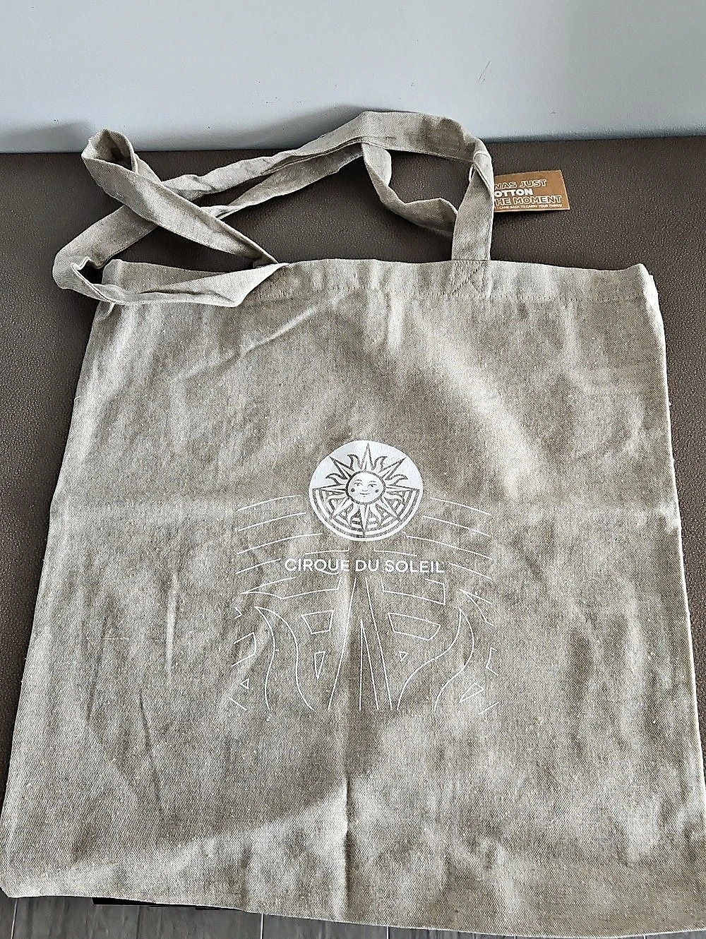 Cirque du Soleil Canvas Tote Bag in Beige Like New
